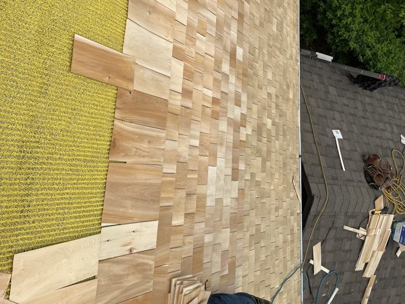 Cracked Cedar Shakes