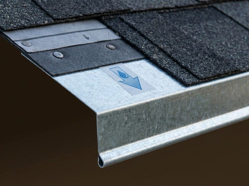 Drip Edge Installation - Water Flow Diagram