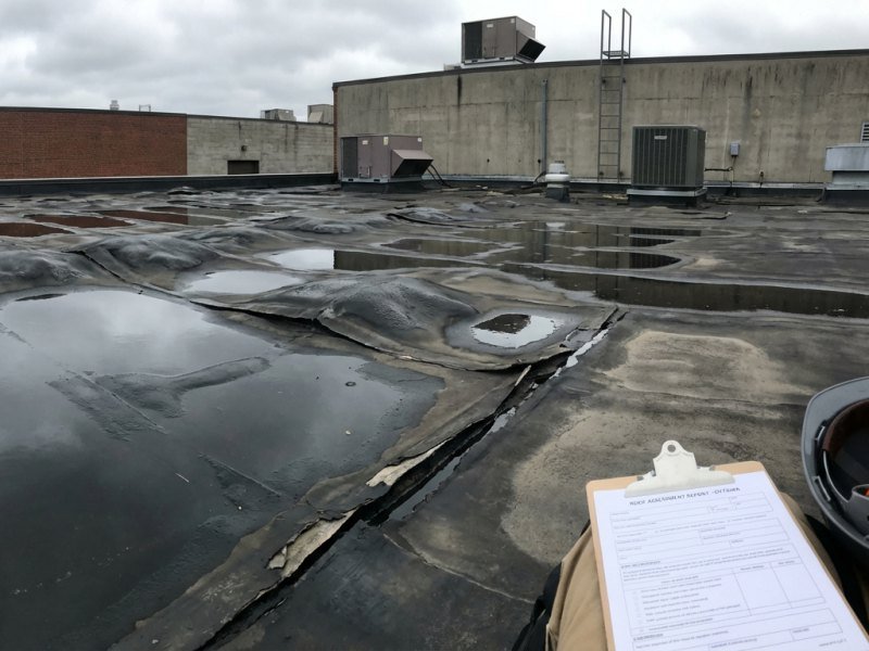 Flat Roof Damage